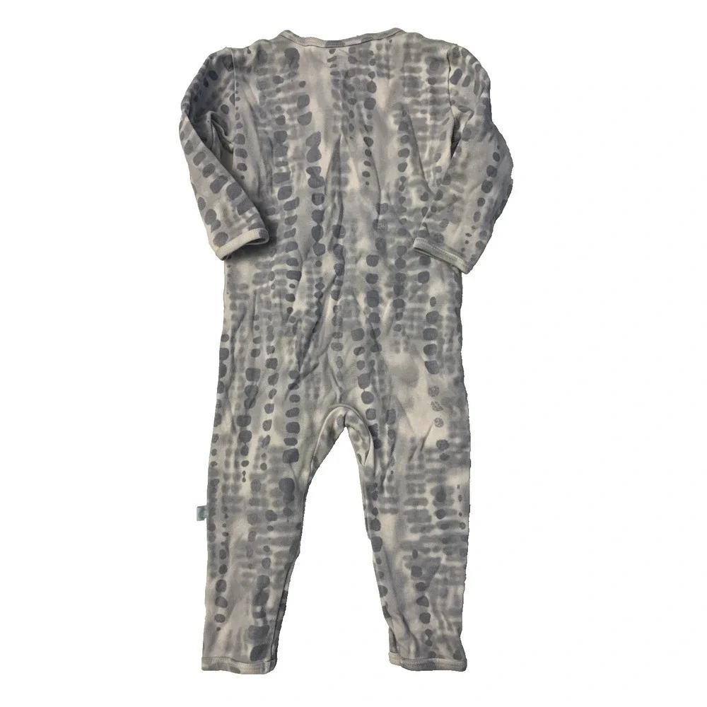 Dreamland Baby Sleepers Lot of 2 6-12 Months Cotton Zipper Pajamas Unisex